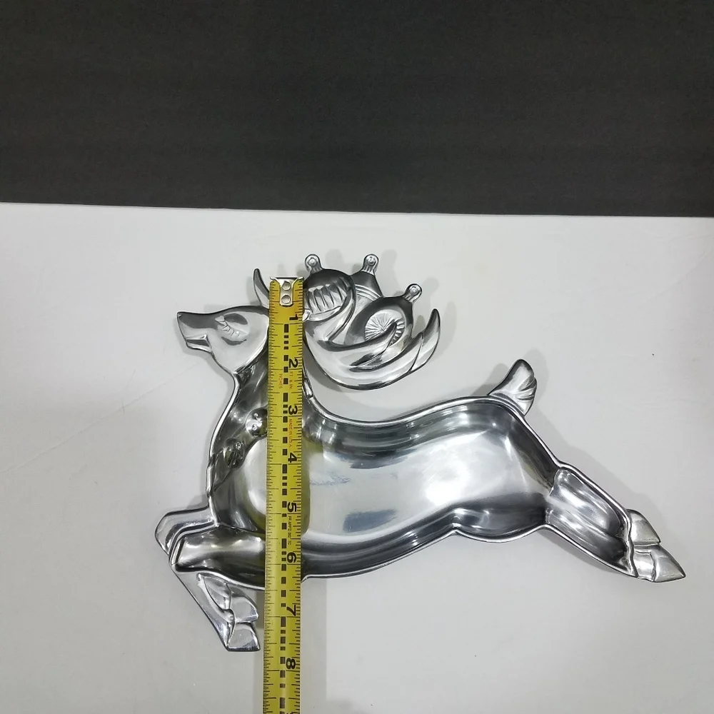 Lenox Yuletide Reindeer Metal Serveware
